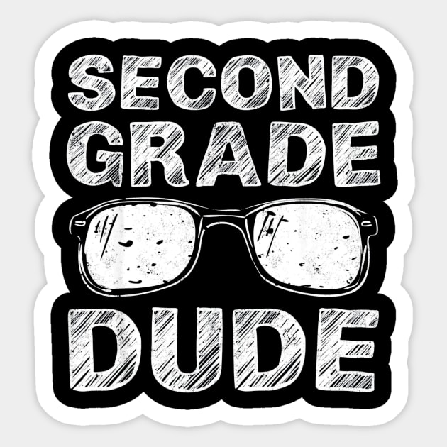 2nd Grade Dude Shirt First Day of School Gift Back to School Sticker by Antoniusvermeu